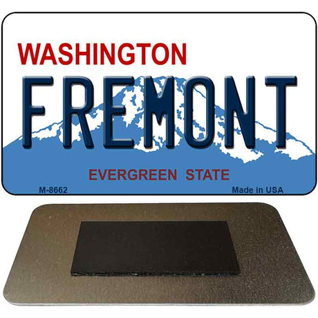 Fremont Washington State License Plate Tag Magnet M-8662