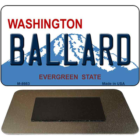 Ballard Washington State License Plate Tag Magnet M-8663