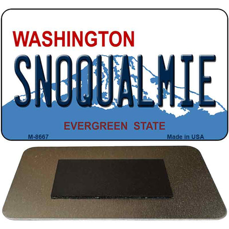 Snoqualmie Washington State License Plate Tag Magnet M-8667