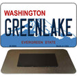 Greenlake Washington State License Plate Tag Magnet M-8668