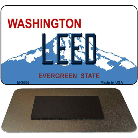 Leed Washington State License Plate Tag Magnet M-8669