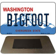 Bigfoot Washington State License Plate Tag Magnet M-8670