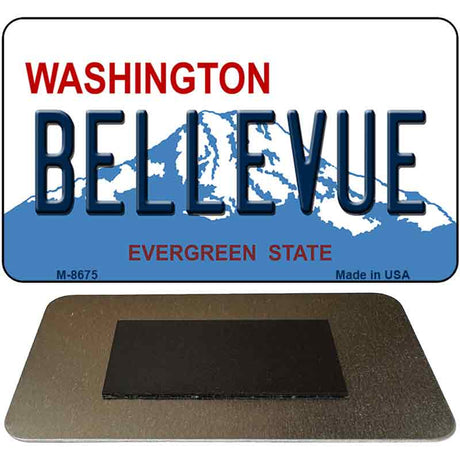 Bellevue Washington State License Plate Tag Magnet M-8675