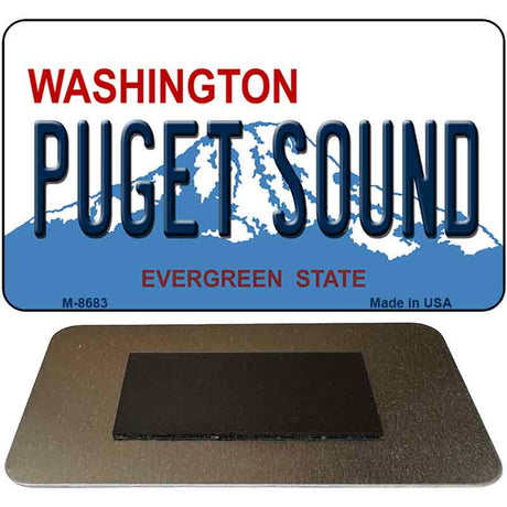 Puget Sound Washington State License Plate Tag Magnet M-8683