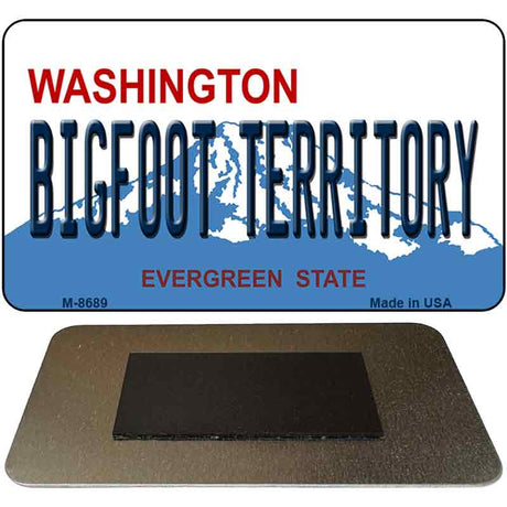 Bigfoot Territory Washington State License Plate Tag Magnet M-8689