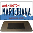 Marijuana Washington State License Plate Tag Magnet M-8692