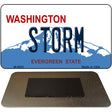 Storm Washington State License Plate Tag Magnet M-8695