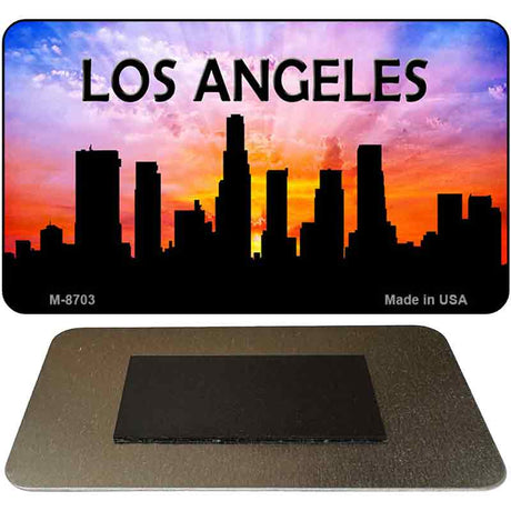 Los Angeles Silhouette Novelty Metal Magnet M-8703