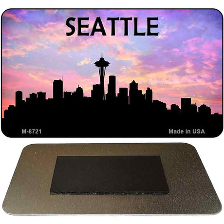 Seattle Silhouette Novelty Metal Magnet M-8721