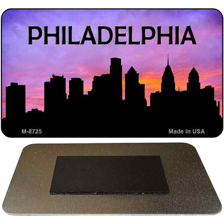 Philadelphia Silhouette Novelty Metal Magnet M-8725