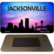 Jacksonville Silhouette Novelty Metal Magnet M-8726