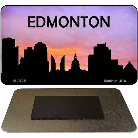 Edmonton Silhouette Novelty Metal Magnet M-8735