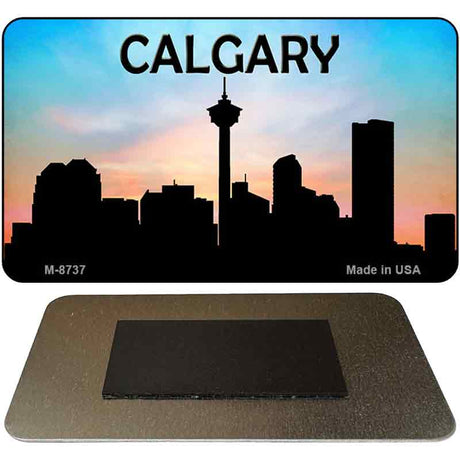 Calgary Silhouette Novelty Metal Magnet M-8737