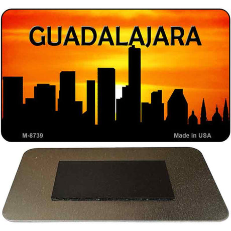 Guadalajara Silhouette Novelty Metal Magnet M-8739