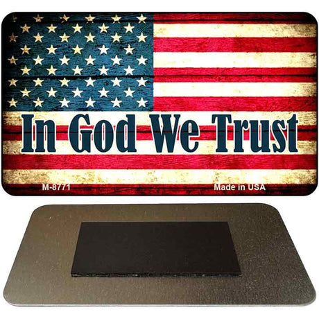 In God We Trust Novelty Metal Magnet M-8771