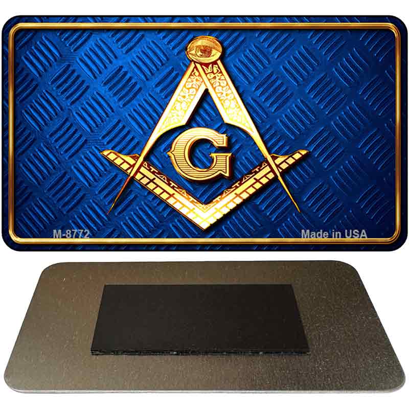 Freemasonry Novelty Metal Magnet M-8772