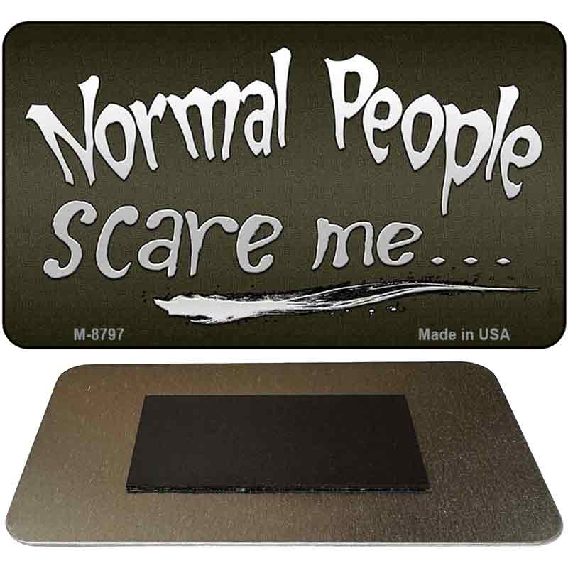 Normal People Novelty Metal Magnet M-8797