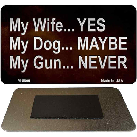 My Gun Novelty Metal Magnet M-8806