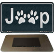 J**P Dog Paws Novelty Metal Magnet M-8807