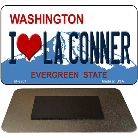 I Love La Conner Washington Novelty Metal Magnet M-8831