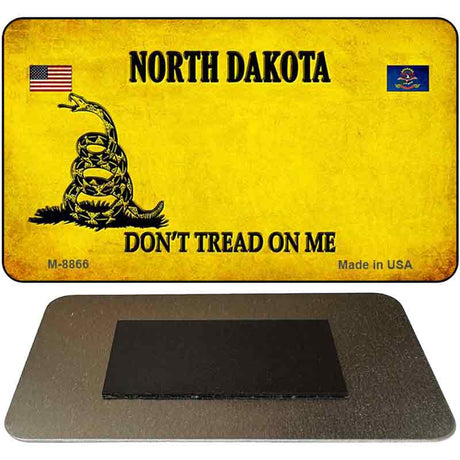 North Dakota Do Not Tread Novelty Metal Magnet M-8866