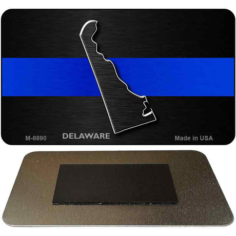 Delaware Thin Blue Line Novelty Metal Magnet M-8890