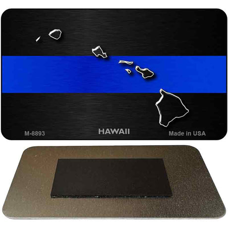 Hawaii Thin Blue Line Novelty Metal Magnet M-8893