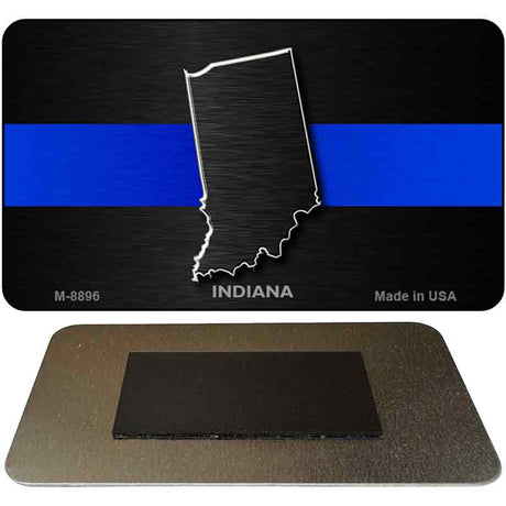 Indiana Thin Blue Line Novelty Metal Magnet M-8896