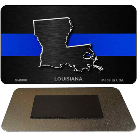 Louisiana Thin Blue Line Novelty Metal Magnet M-8900