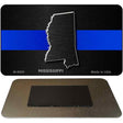 Mississippi Thin Blue Line Novelty Metal Magnet M-8906