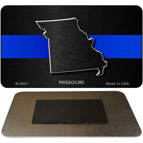 Missouri Thin Blue Line Novelty Metal Magnet M-8907