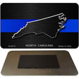 North Carolina Thin Blue Line Novelty Metal Magnet M-8915