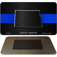 North Dakota Thin Blue Line Novelty Metal Magnet M-8916