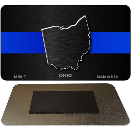 Ohio Thin Blue Line Novelty Metal Magnet M-8917