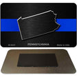 Pennsylvania Thin Blue Line Novelty Metal Magnet M-8920