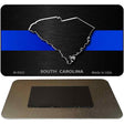 South Carolina Thin Blue Line Novelty Metal Magnet M-8922