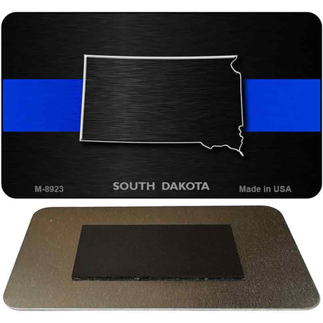 South Dakota Thin Blue Line Novelty Metal Magnet M-8923