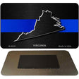 Virginia Thin Blue Line Novelty Metal Magnet M-8928