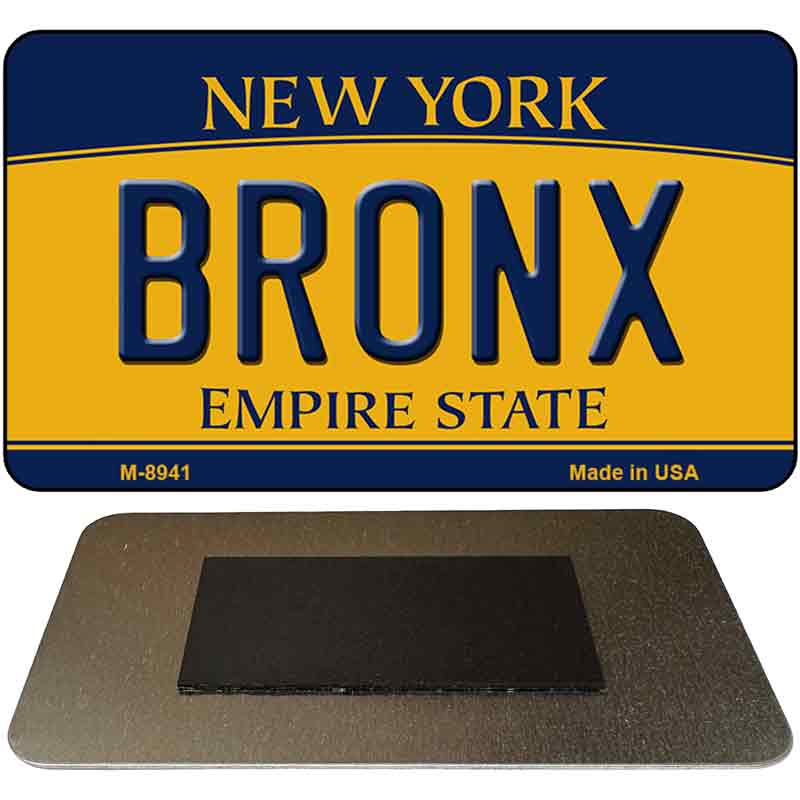 Bronx New York State License Plate Tag Magnet M-8941