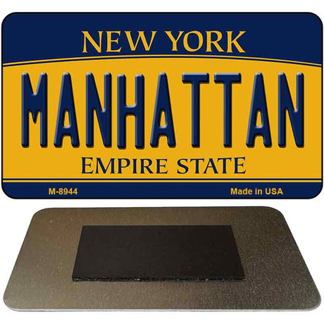 Manhattan New York State License Plate Tag Magnet M-8944