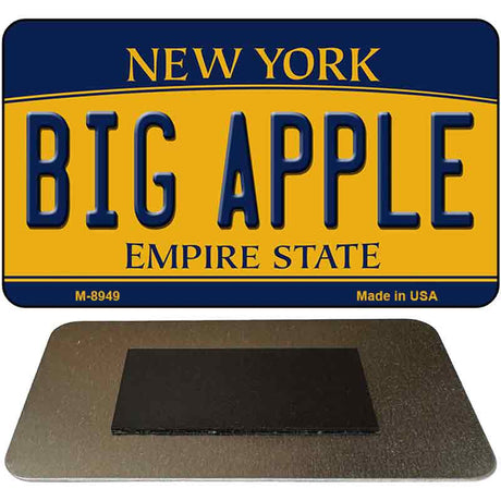 Big Apple New York State License Plate Tag Magnet M-8949