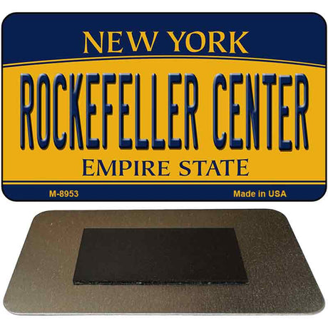 Rockefeller Center New York State License Plate Tag Magnet M-8953