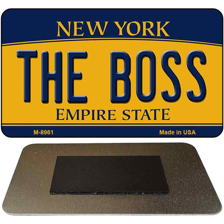 The Boss New York State License Plate Tag Magnet M-8961