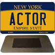 Actor New York State License Plate Tag Magnet M-8981