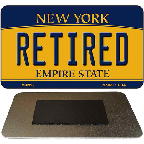 Retired New York State License Plate Tag Magnet M-8992