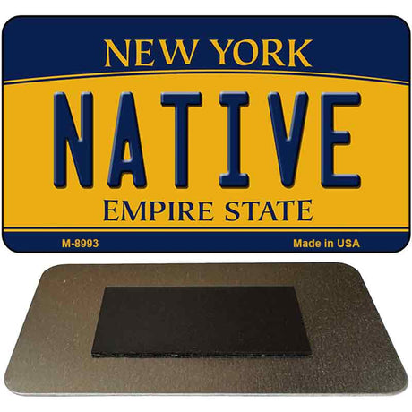 Native New York State License Plate Tag Magnet M-8993