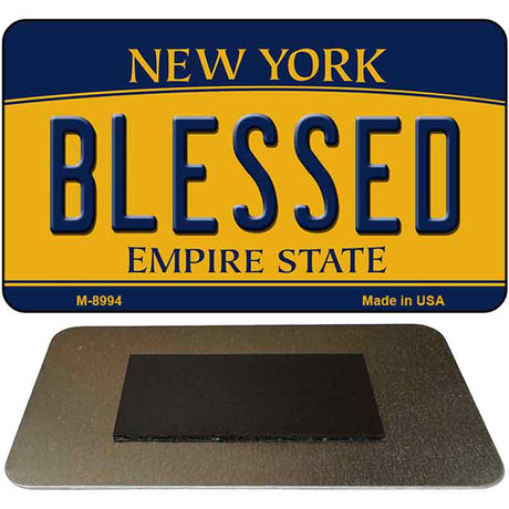 Blessed New York State License Plate Tag Magnet M-8994