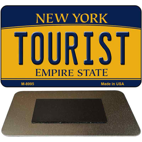 Tourist New York State License Plate Tag Magnet M-8995