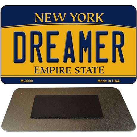 Dreamer New York State License Plate Tag Magnet M-9000