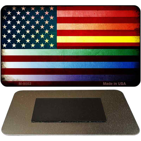 American Flag Rainbow Novelty Metal Magnet M-9002